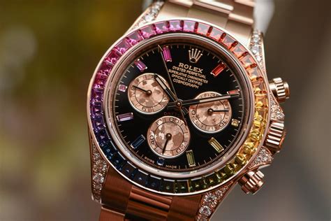 rainbow rolex daytona black|daytona rainbow Rolex price.